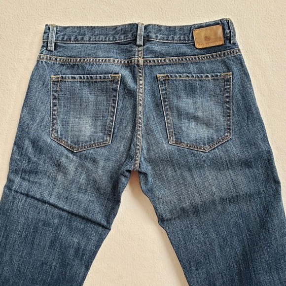 Men's Slim Straight 100% Cotton Blue Jeans - Picture 3 of 11